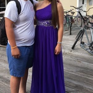 Purple prom dress